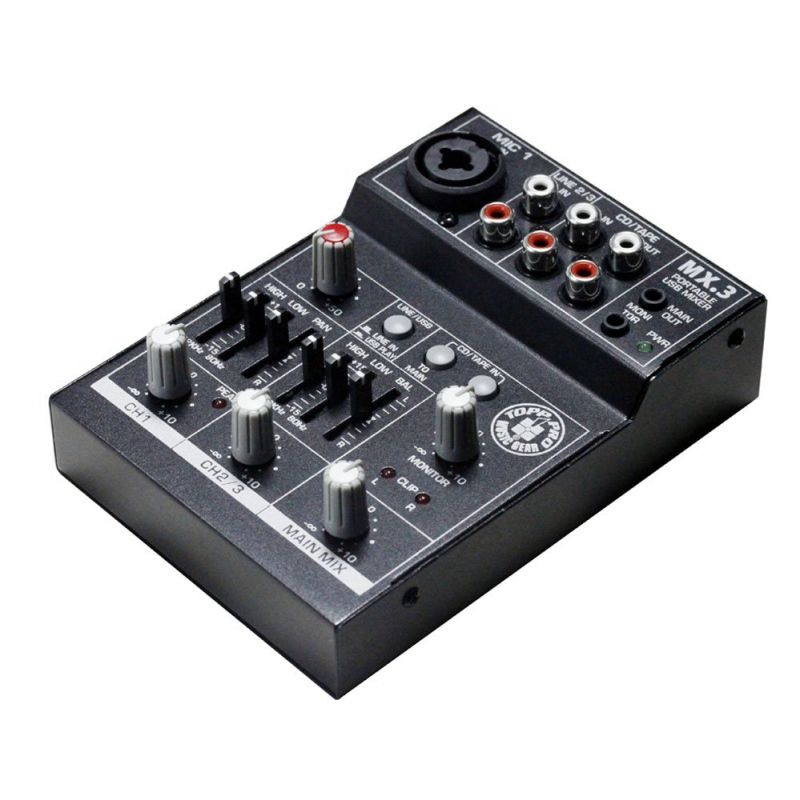 Пассивный микшерный пульт TOPP-PRO MX-3 USB • лучшая цена • купить в ...